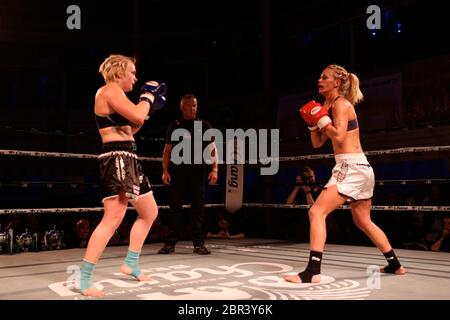 Muay Thai World Series National Chang Cup 2013. Championship involving the Worlds best Thai Thai boxers at the 02 Academy Bournemouth .Bournemouth's Muay Thai boxers took on the MuaThai boxers of the UK for the Chang Cup . Stock Photo