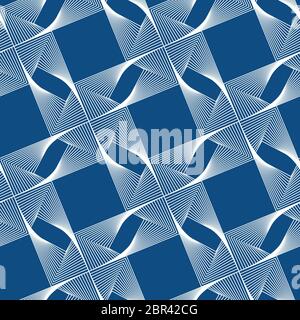 Classic Blue color 2020 web graphic pattern. Vector blue guilloche seamless pattern design Stock Vector