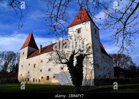 Schloss Orth, Castle in Orth an der Donau, small town in Lower Austria Stock Photo