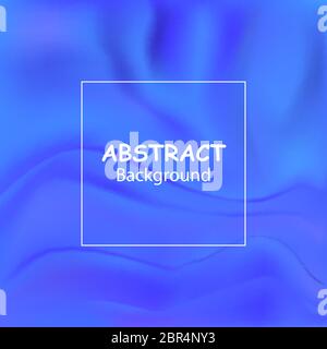Vector blue liquid color background design with smooth waves and streaks. Futuristic gradient. Abstract background for banner flyer or brochure Stock Vector