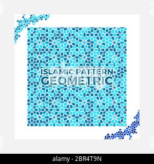 Islamic geometric pattern design Stock Vector
