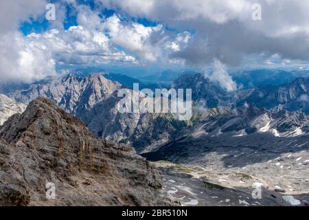 reintal in bavaria on a cloudy day Stock Photo