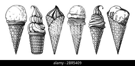 Ice Cream Coloring Page - Easy Kids Drawings