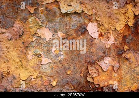 Old Weathered Rusty Metal Texture Stock Photo