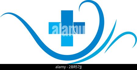 Healty wave logo icon illustration Stock Vector