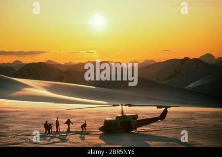 Mike Wiegele Helicopter Skiing, BC, Canada Stock Photo