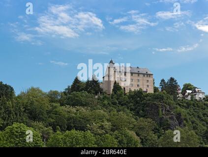 castle schadeck in runkel lahn river hesse germany Stock Photo