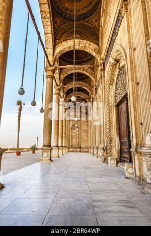 Entrance to the Mohammed Ali Mosque in Citadel of Cairo, Egypt Stock Photo