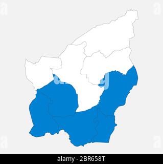 San Marino Blank Map Isolated on - Map Of The San Marino In The Colors Of The Flag With Administrative Divisions Blank 2br658t