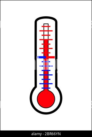 Mercury thermometer for outdoor temperature Vector Image