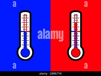 Mercury thermometer for outdoor temperature Vector Image