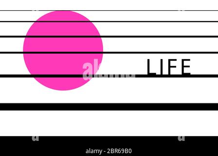Abstract retro raster color background with geometric objects Stock Vector