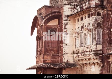 Jaisalmer fort also called Golden Fort, Sonar Quila or Sone Ka Quila in desert city Rajasthan India. One of largest yellow sandstone forts and World H Stock Photo