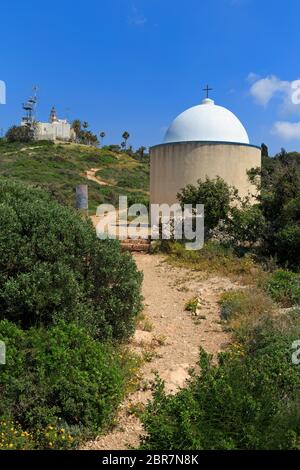 The Holy Family Chapel, Mount Carmel, Haifa, Israel Stock Photo