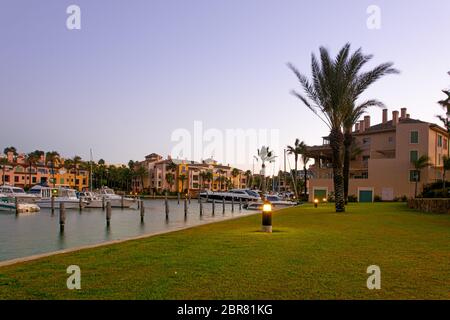 Sotogrande urbanisation and Marina in Andalusia Stock Photo