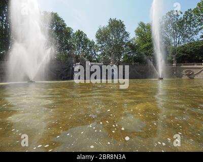 Fontana dei Mesi (meaning Fountain of Months) in Parco del Valentino park in Turin, Italy Stock Photo