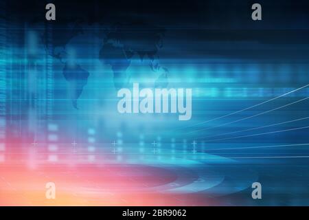 Hi-tech abstract technology background, suitable for technology news backdrop Stock Photo