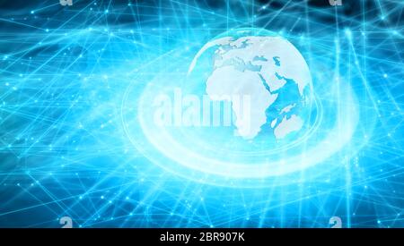 Global networks background, globalization and internationalization concept series. Stock Photo