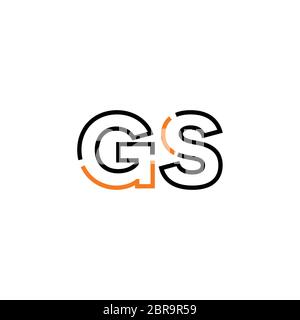 GS letter Type Logo Design vector Template. Abstract Letter GS logo ...