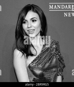 actor Victoria Justice attends the amfAR generationCURE 7th Annual