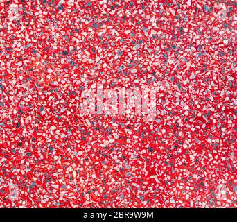 Terrazzo floor red color stone marble  texture for background Stock Photo