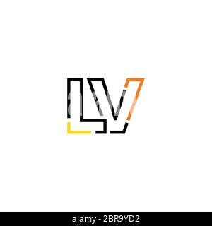 LV L V Letter Logo Design. Initial Letter LV Linked Circle Uppercase  Monogram Logo Red And Blue. LV Logo, L V Design. Lv, L V Royalty Free SVG,  Cliparts, Vectors, and Stock Illustration. Image 152305794.