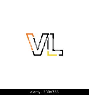 Vl Letter Logo Icon Design Template Elements Corporate Type Design