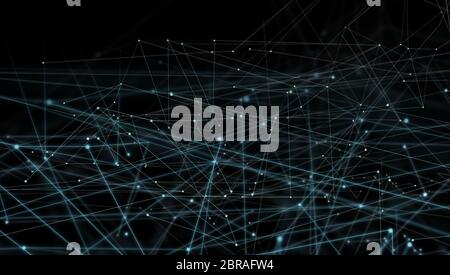 Connecting lines and dots background. Global creative digital networks Stock Photo