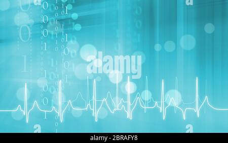 Digital Abstract Medical Background, Abstract Background Suitable for Healthcare and Medical Topic Stock Photo