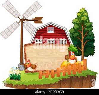 Border template with animals in the farm Stock Vector Image & Art - Alamy