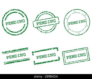 Pending stamps Stock Photo