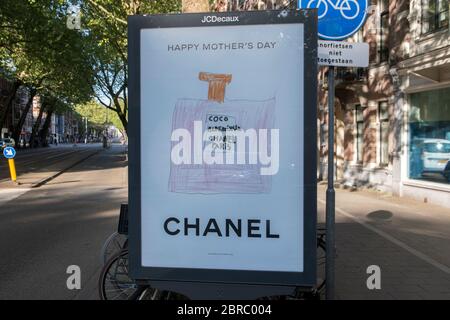 Close Up Billboard Chanel Mother's Day During The Coronavirus At Amsterdam  The Netherlands 6 May 2020 Stock Photo - Alamy