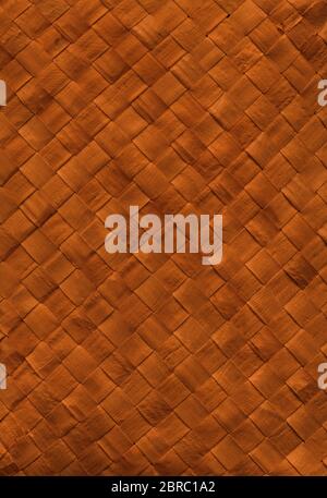 Woven dark bamboo mat texture background Stock Photo