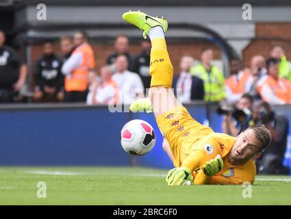 LONDON, ENGLAND - AUGUST 31, 2019: Tom Heaton of Villa pictured during the 2019/20 Premier League game between Crystal Palace FC and Aston Villa FC at Selhurst Park. Stock Photo