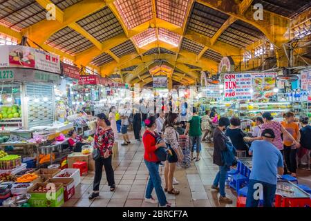 Cho Ben Thanh, Ben Thanh market hall, Ho Chi Minh City, Vietnam, Asia Stock Photo