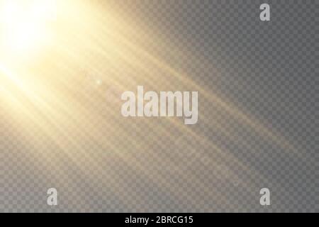 Vector transparent sunlight special lens flare light effect. Stock Vector