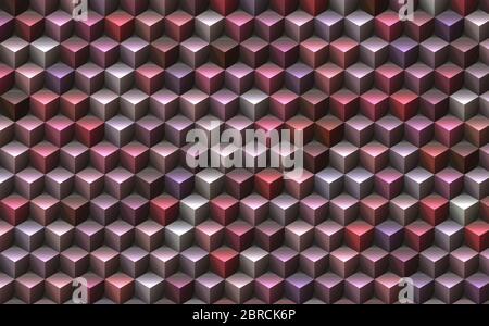 colored 3d illusion cubes template Stock Photo