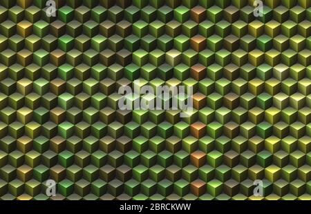 colored 3d illusion cubes template Stock Photo