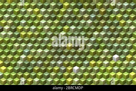 colored 3d illusion cubes template Stock Photo