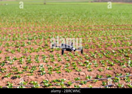 St.Louis Missouri. -August 24th : Editorial photo of a Parrot Anafi professional drone in flight with a mounted 4k digital camera on August 24th 2015 Stock Photo