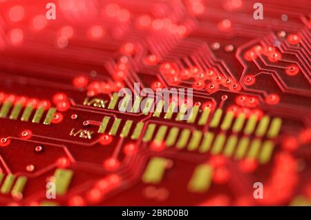 Printed circuit board, Germany Stock Photo