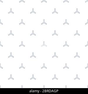Vector Seamless Blue Rounded trinity triangle Shape Pattern Abstract Background. Stock vector illustration Stock Vector