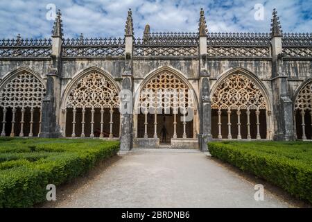 Monastery of Saint Mary of the Victory in Batalha, Portugal Stock Photo