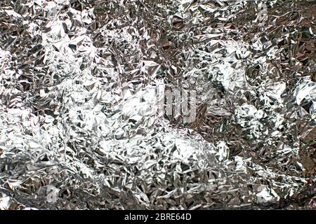 Silver Foil Texture Background Stock Photo - Download Image Now - Paper,  Platinum, Silver Colored - iStock