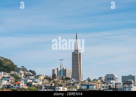 san francisco waterfront on the day.   -for editorial use only  -shoot on  20/04/16. Stock Photo