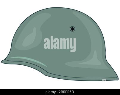 Helmet of the german soldier on white background is insulated Stock Vector