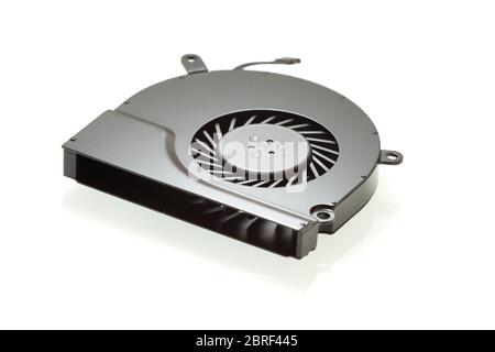 Laptop cooler isolated on white background. Part of cooling system for modern notebook Stock Photo