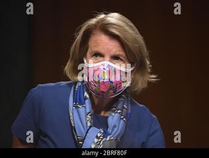 United States Senator Shelley Moore Capito (Republican of West Virginia) attends a hearing titled 'Oversight of the Environmental Protection Agency' before the US Senate Environment and Public Works Committee in the Dirksen Senate Office Building on Wednesday, May 20, 2020 in Washington, DC. EPA Administrator Andrew Wheeler will be asked about the rollback of regulations by the Environment Protection Agency since the pandemic started in March. Credit: Kevin Dietsch/Pool via CNP /MediaPunch Stock Photo