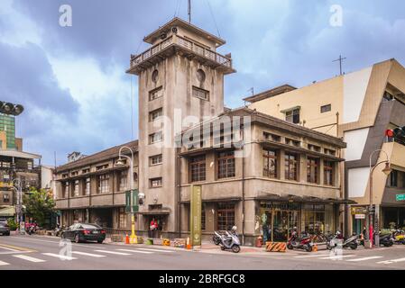 Yunlin, Taiwan - May 16, 2020: Starbucks Huwei store, former Huwei Joint Government Office Building, is a heritage site built in 1930 to look out for Stock Photo