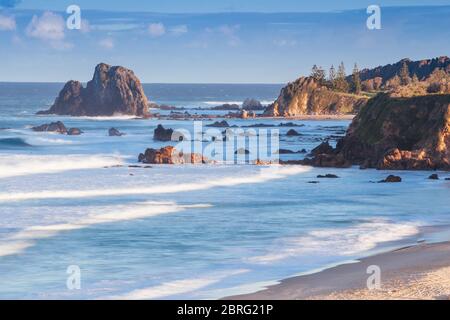 Glasshouse Rocks in Narooma Australia Stock Photo